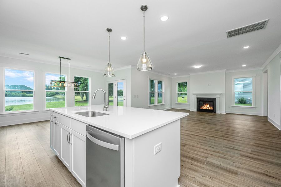 Representative furnished interior of a home built from the Brewster by Center Park Homes in Central Estates, Summerville (Image 15).