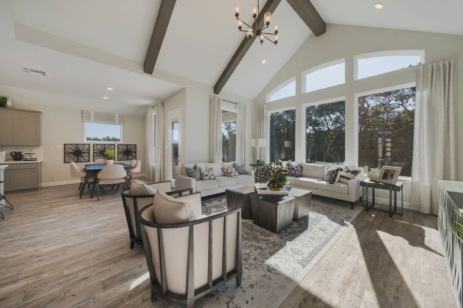 Representative furnished interior of a home built from the Mackenzie by Chesmar Homes in The Reserve at Potranco Oaks, Castroville (Image 4).