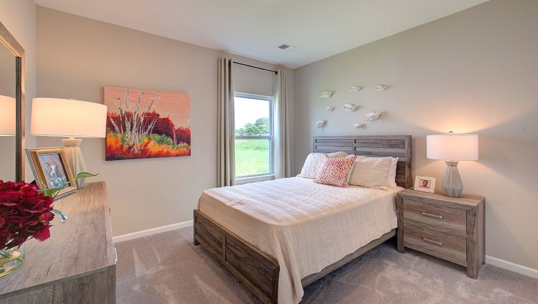 Furnished interior view inside a new home in Tap Root Farms, Fletcher (Image 29). Furnished interior view inside a new home in Tap Root Farms, Fletcher (Image 29).