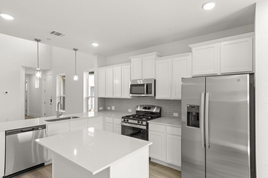 Furnished interior view inside a new home in Center 45, Round Rock (Image 5).