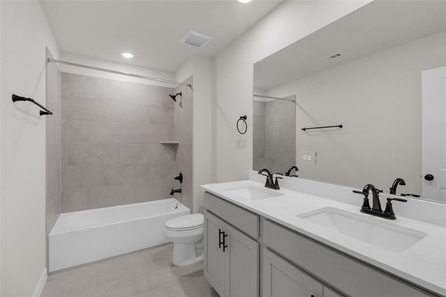 Furnished interior view inside a new home in Elyson, Katy (Image 7).