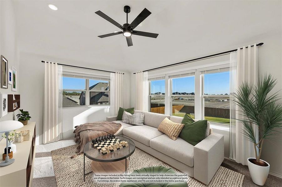 Furnished interior view inside a new home in Meadow Vista 60-65, Anna (Image 9).