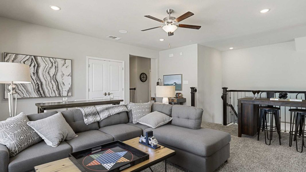 Furnished interior view inside a new home in Anna Ranch, Anna (Image 13). Furnished interior view inside a new home in Anna Ranch, Anna (Image 13).