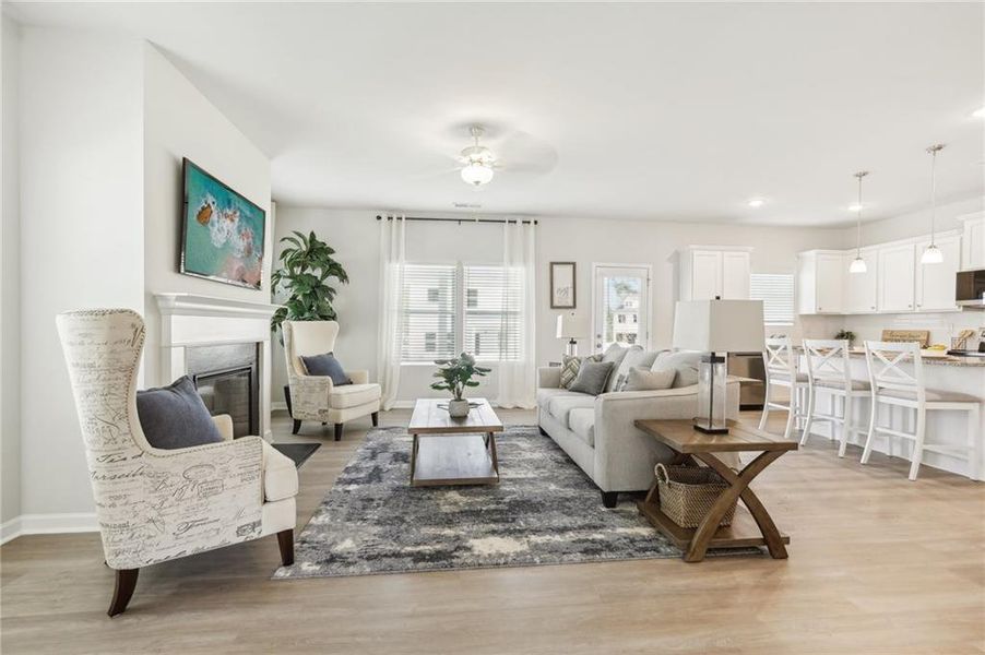Furnished interior view inside a new home in Fairview Lake, Conyers (Image 33).