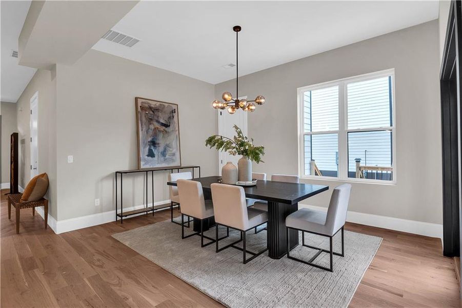 Furnished interior view inside a new home in , Decatur (Image 12).