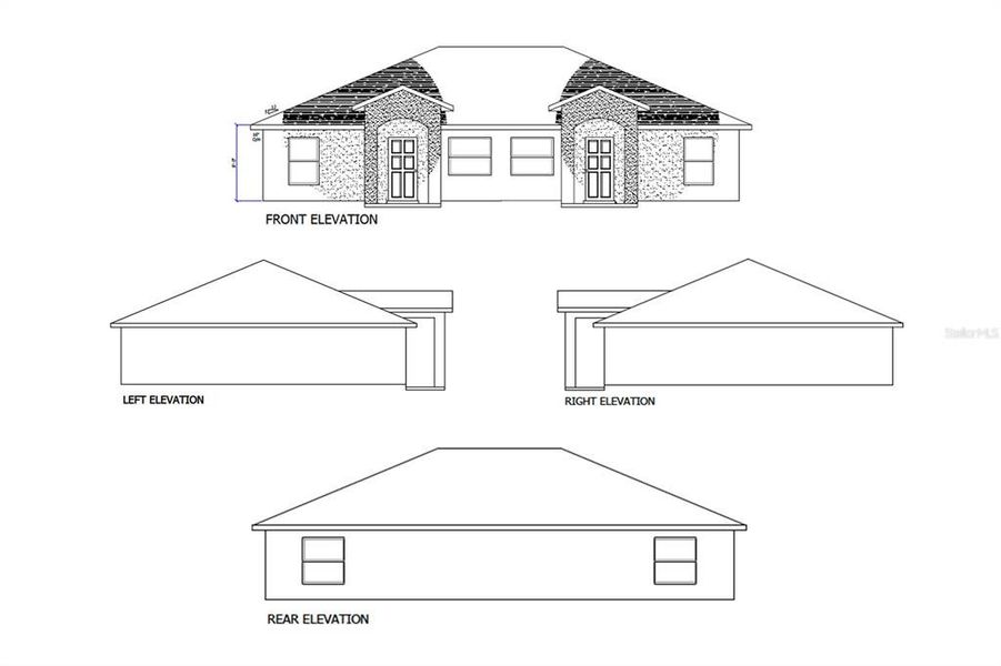 Exterior rendering of this home design in , Williston, FL (Image 11).
