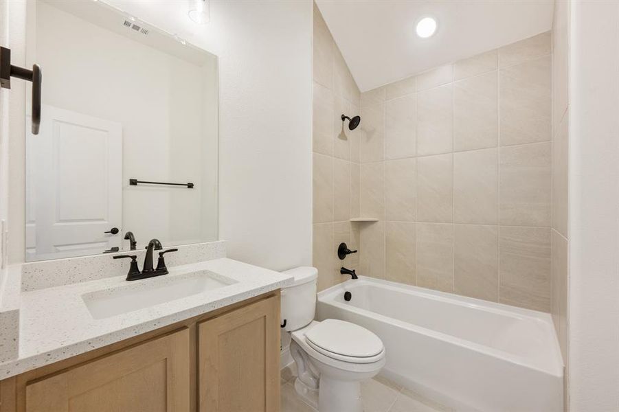 Furnished interior view inside a new home in Windsong Ranch, Prosper (Image 13).