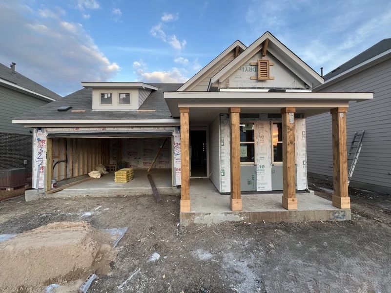 In-progress construction of a new home in Rolling Glen, Hutto, TX (Image 6).
