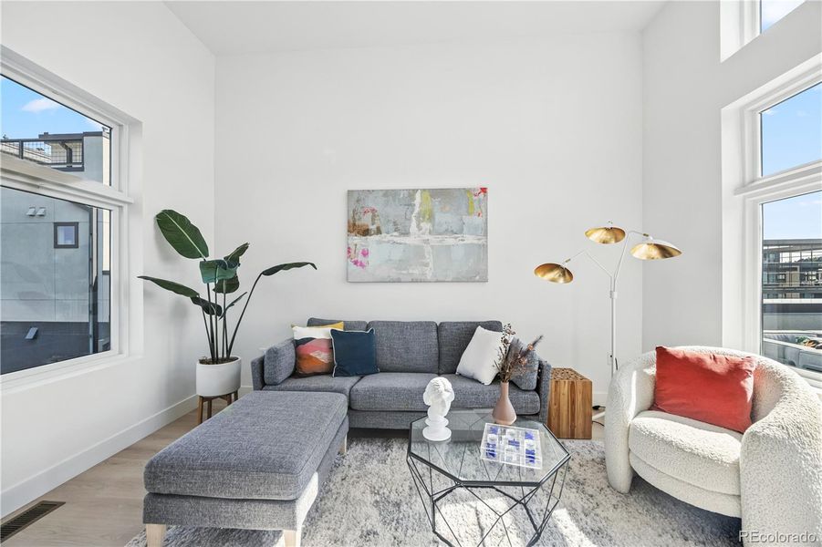 Furnished interior view inside a new home in , Denver (Image 24). Furnished interior view inside a new home in , Denver (Image 24).