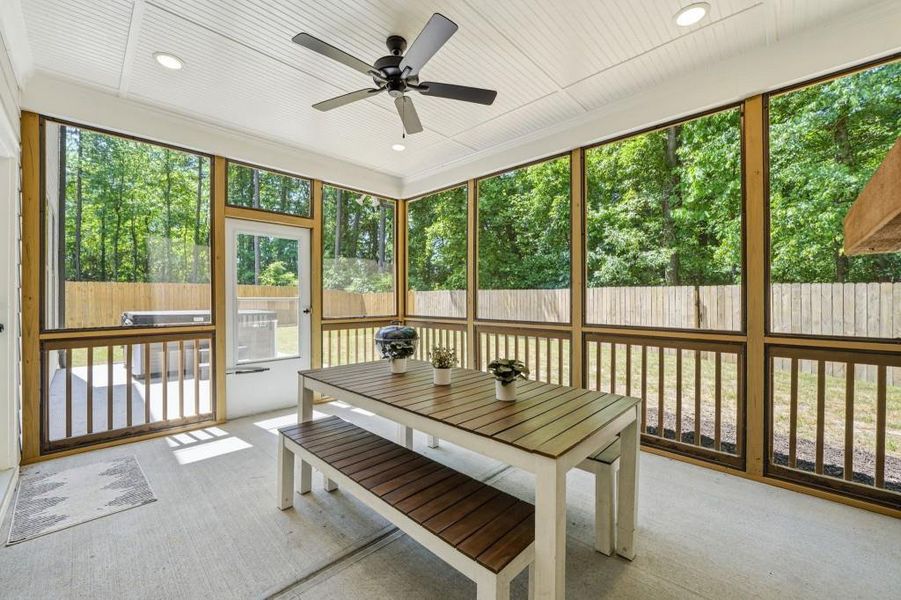 Exterior details and patio area of a home in , Tucker (Image 25).