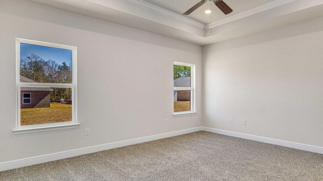 Representative unfurnished interior of a home built from the The Mckenzie by D.R. Horton in Greystone, Crawfordville (Image 10).