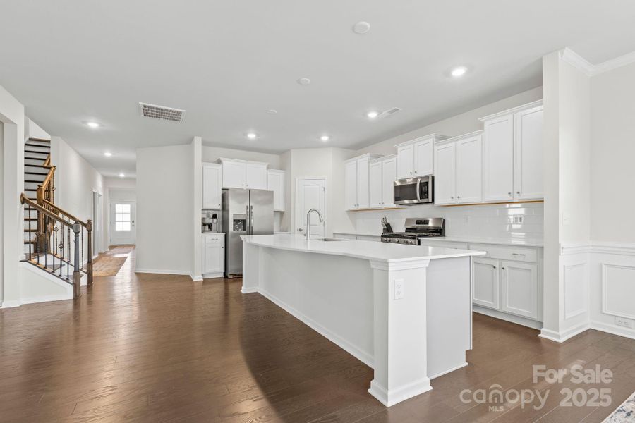 Furnished interior view inside a new home in Bell Farm: 60's, Statesville (Image 8).