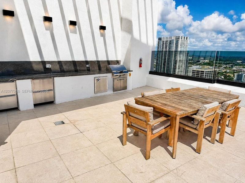 Exterior details and patio area of a home in , Miami (Image 1). Exterior details and patio area of a home in , Miami (Image 1).