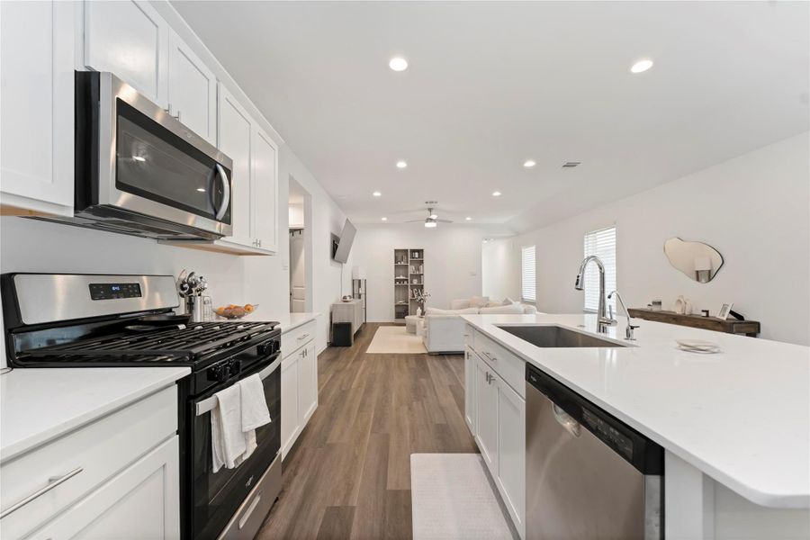 Furnished interior view inside a new home in Sunterra, Katy (Image 10). Furnished interior view inside a new home in Sunterra, Katy (Image 10).