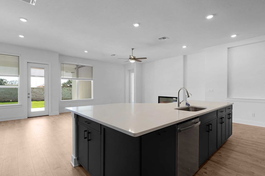 Representative furnished interior of a home built from the Lucas by Chesmar Homes in Parkside on the River, Georgetown (Image 4).
