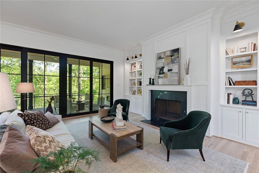 Furnished interior view inside a new home in , Atlanta (Image 11).