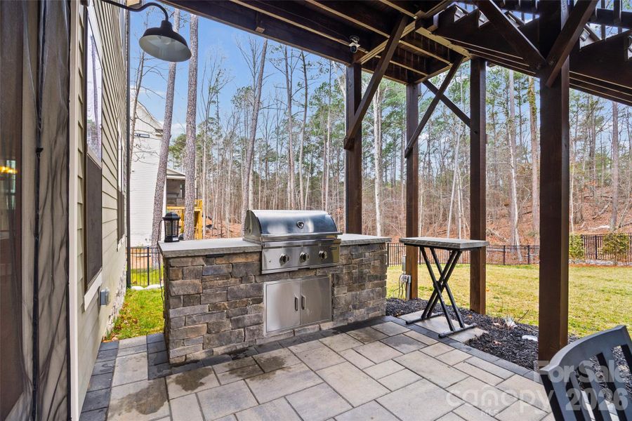Exterior details and patio area of a home in , Charlotte (Image 28).