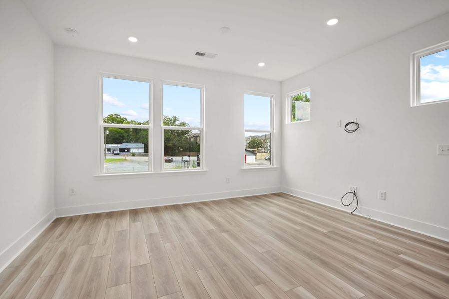 Spacious, unfurnished interior of a new home in West End Heights, Charlotte (Image 25). Spacious, unfurnished interior of a new home in West End Heights, Charlotte (Image 25).