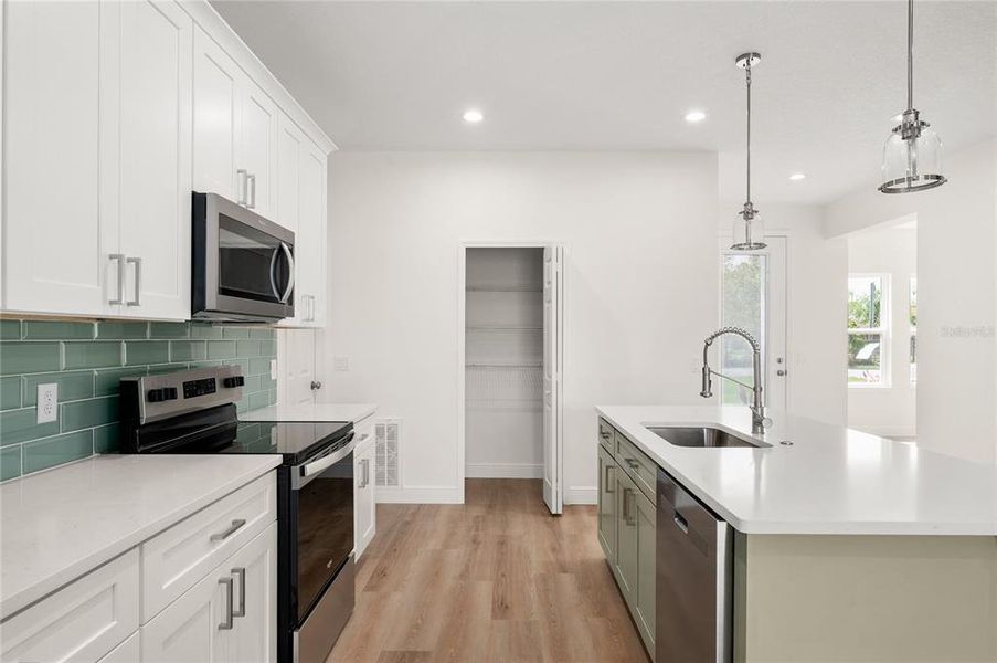 Furnished interior view inside a new home in , Osteen (Image 7).