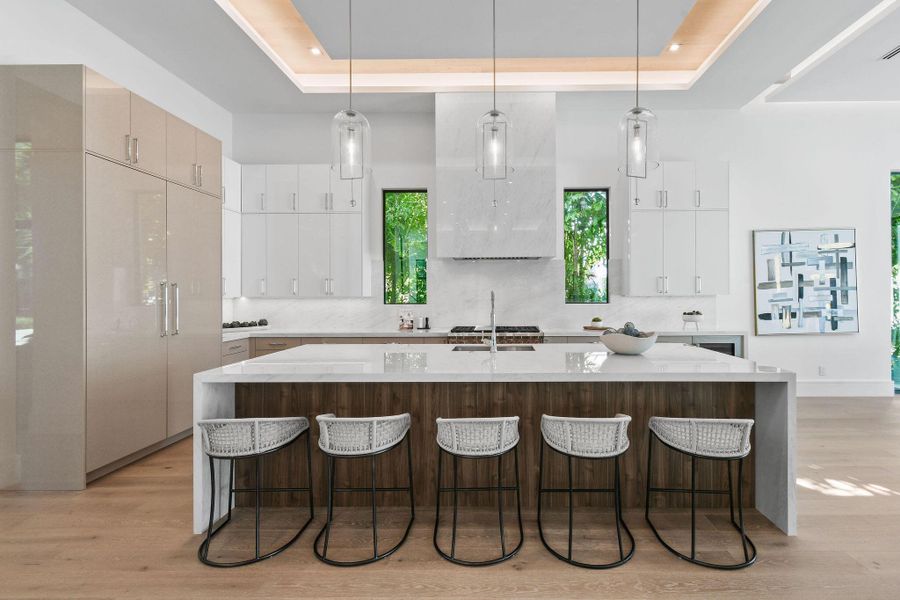 Furnished interior view inside a new home in , North Palm Beach (Image 38).