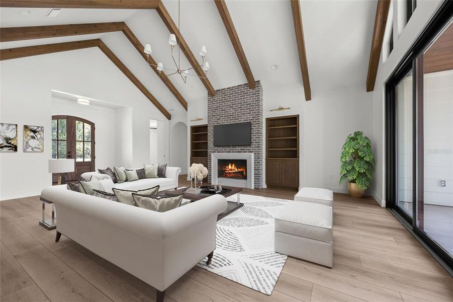 Furnished interior view inside a new home in , Lake City (Image 6).