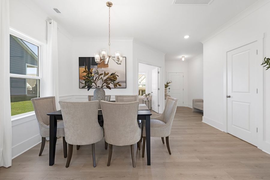 Furnished interior view inside a new home in Edgewater - The Links, Lancaster (Image 10). Furnished interior view inside a new home in Edgewater - The Links, Lancaster (Image 10).