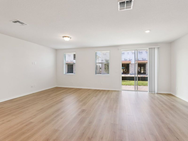 Spacious, unfurnished interior of a new home in The Meadow at Crossprairie Townes, St. Cloud (Image 8). Spacious, unfurnished interior of a new home in The Meadow at Crossprairie Townes, St. Cloud (Image 8).