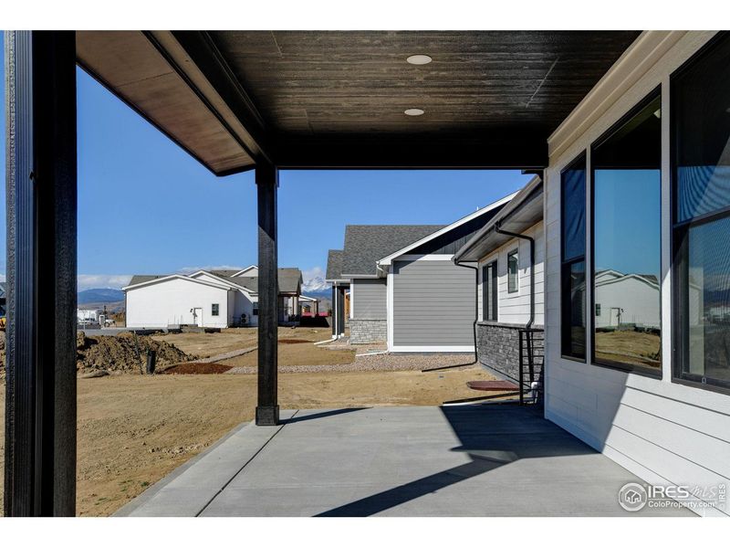 Exterior details and patio area of a home in Harvest Ridge, Berthoud (Image 4).