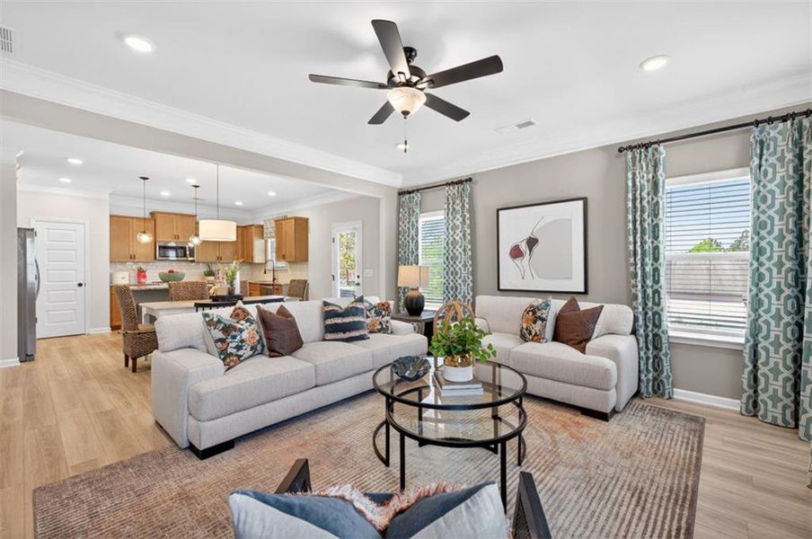 Furnished interior view inside a new home in The Stiles, Cartersville (Image 12).