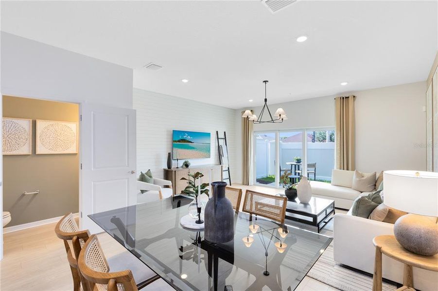 Furnished interior view inside a new home in Harbor Square, Palm Bay (Image 11).