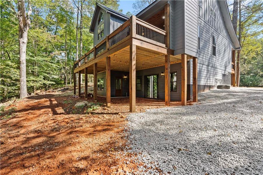 Exterior details and patio area of a home in , Ellijay (Image 19). Exterior details and patio area of a home in , Ellijay (Image 19).
