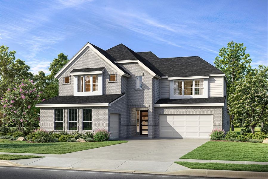 Representative exterior photo of a completed home built from the Middleton by Landon Homes in Lexington Frisco, Frisco, TX (Image 22).