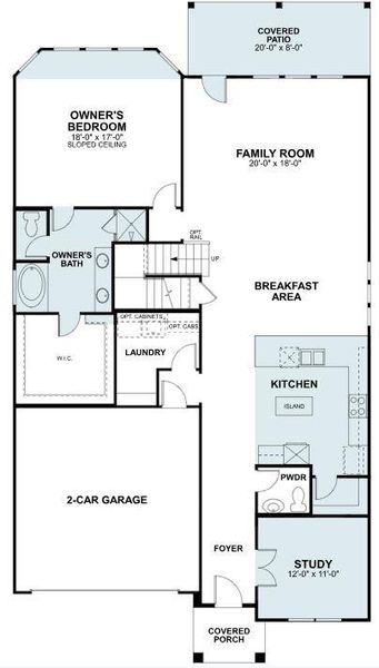 2D floor plan layout of this home in Barksdale, Leander, TX (Image 3).