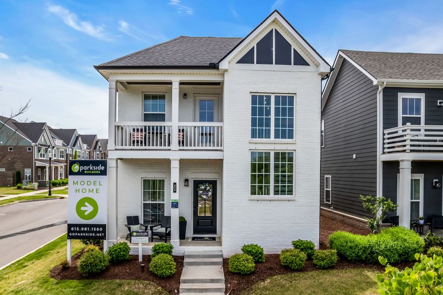Representative exterior photo of a completed home built from the Emery by Parkside Builders in Anderson Park, Hendersonville, TN (Image 24).