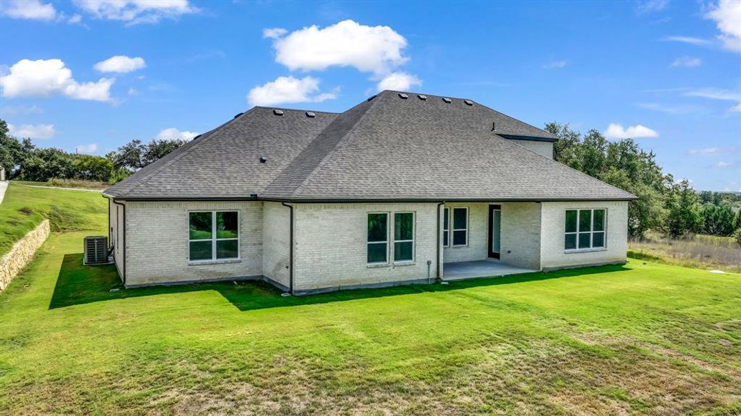 Exterior details and patio area of a home in Woodland Lakes, Weatherford (Image 25). Exterior details and patio area of a home in Woodland Lakes, Weatherford (Image 25).