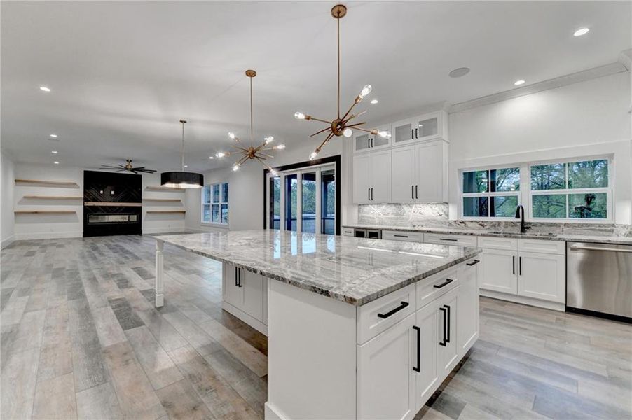 Furnished interior view inside a new home in , Buford (Image 9).