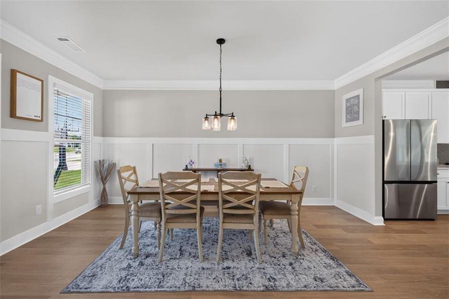 Furnished interior view inside a new home in Porches at Mobley Lake, Dacula (Image 9).