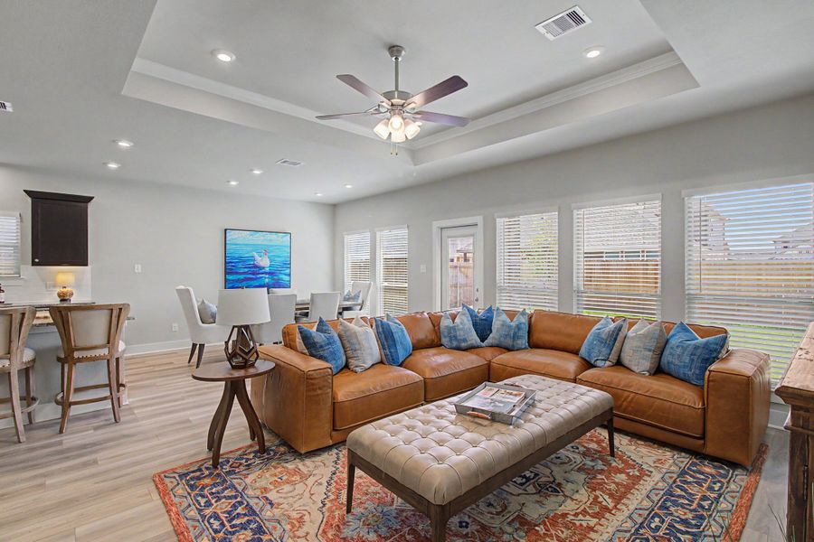 Furnished interior view inside a new home in Southern Pointe, College Station (Image 9).