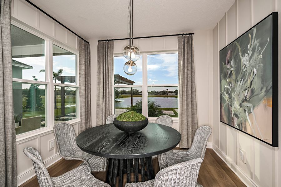 Representative furnished interior of a home built from the Briella by Risewell Homes in Country Club Estates, Palm Bay (Image 4).