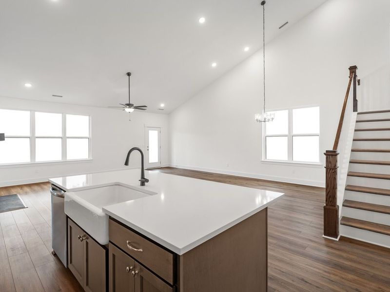 Furnished interior view inside a new home in Benders Cove, Mount Juliet (Image 13). Furnished interior view inside a new home in Benders Cove, Mount Juliet (Image 13).
