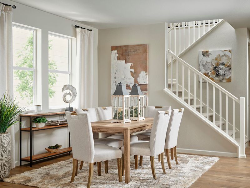 Representative furnished interior of a home built from the 3 by Tri Pointe Homes in Sugar Mill Village, Longmont (Image 33).