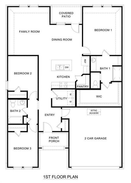 2D floor plan layout of this home in Saddlebrook, Waxahachie, TX (Image 3). 2D floor plan layout of this home in Saddlebrook, Waxahachie, TX (Image 3).