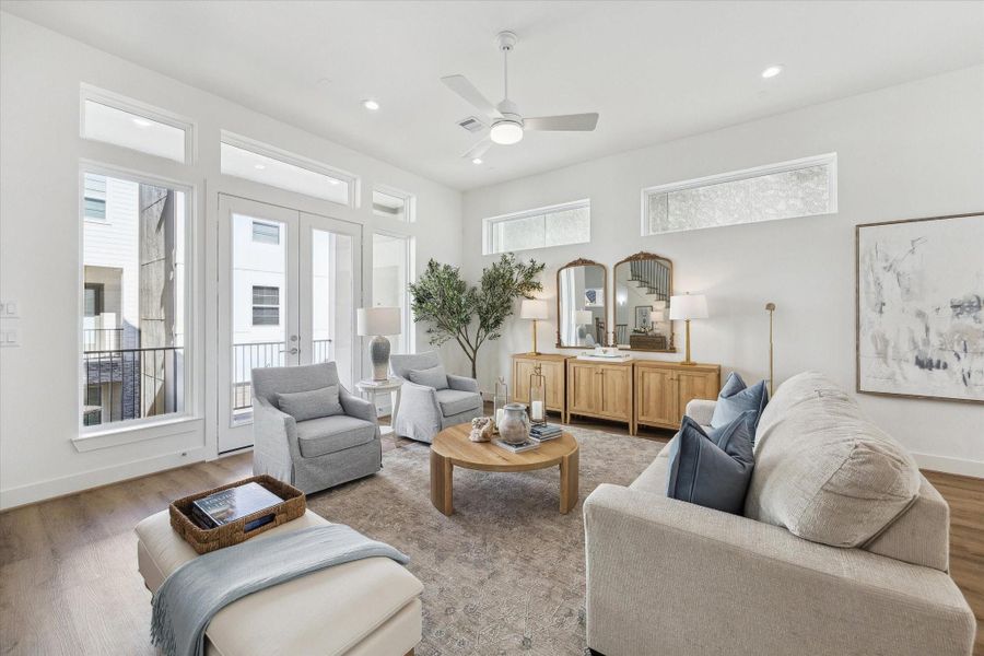 Furnished interior view inside a new home in Upland Estates, Houston (Image 31).