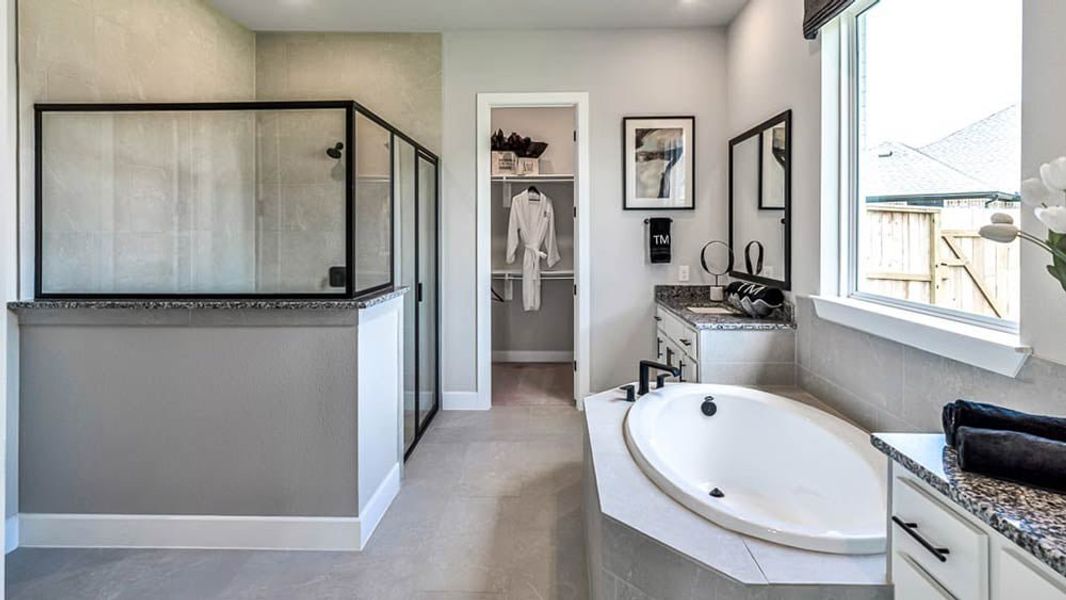 Furnished interior view inside a new home in Avalon at Cypress, Cypress (Image 12). Furnished interior view inside a new home in Avalon at Cypress, Cypress (Image 12).