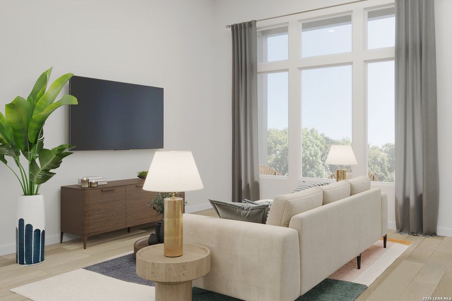Furnished interior view inside a new home in , San Antonio (Image 3).