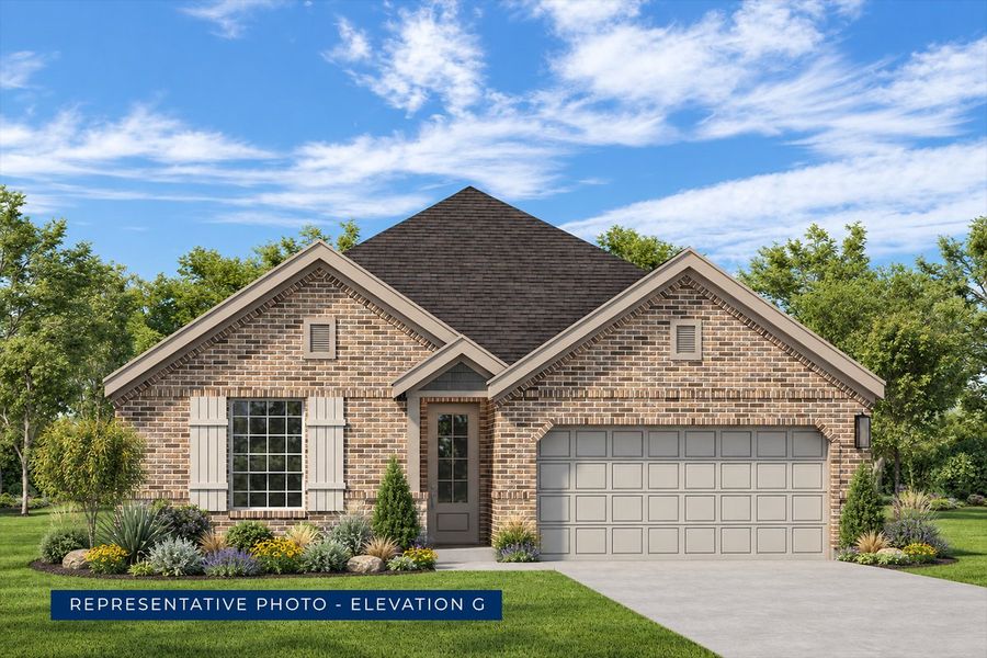 Representative exterior photo of a completed home built from the Monroe F - Phase 1 by First Texas Homes in Solterra, Mesquite, TX (Image 20).