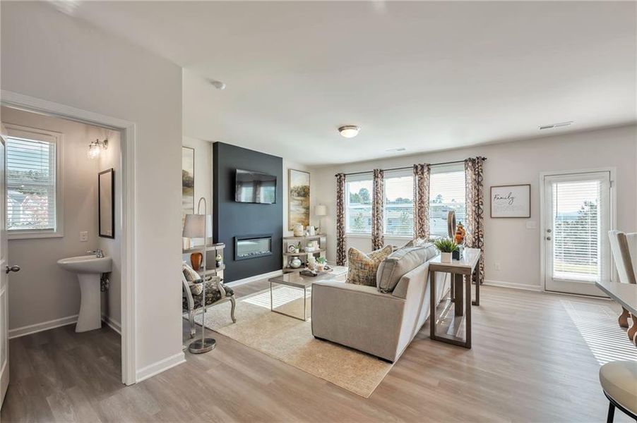 Furnished interior view inside a new home in , Calhoun (Image 12).