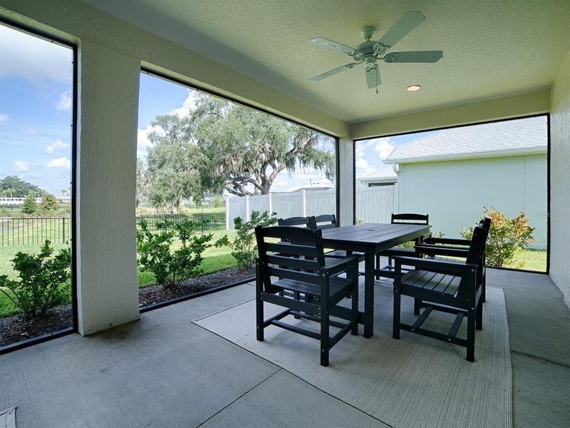 Exterior details and patio area of a home in , The Villages (Image 27). Exterior details and patio area of a home in , The Villages (Image 27).