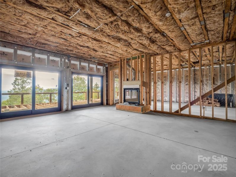 In-progress construction of a new home in , Mill Spring, NC (Image 28).