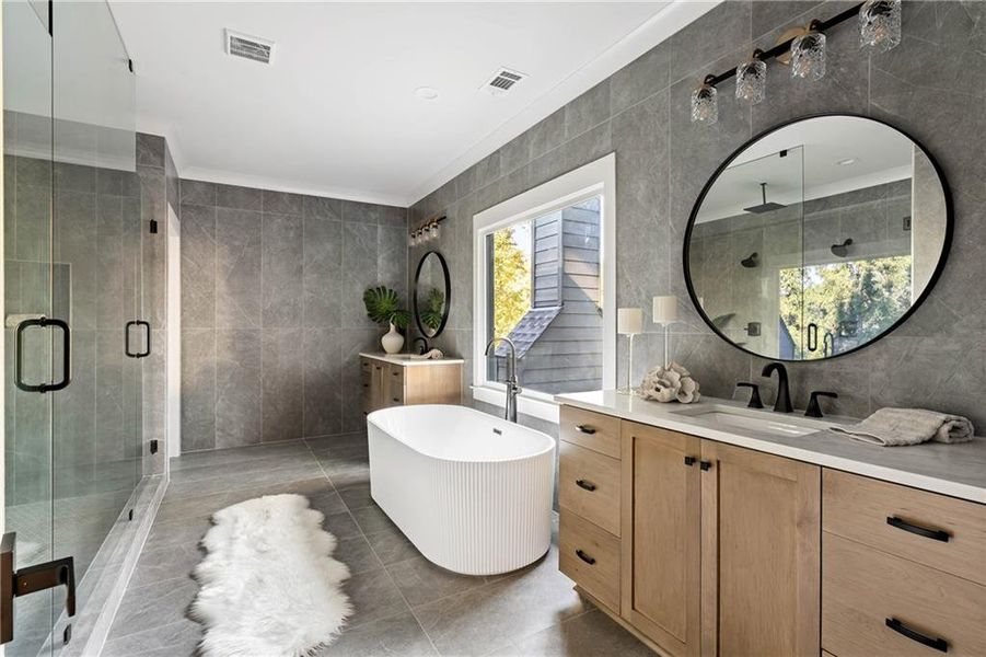 Furnished interior view inside a new home in , Marietta (Image 37).